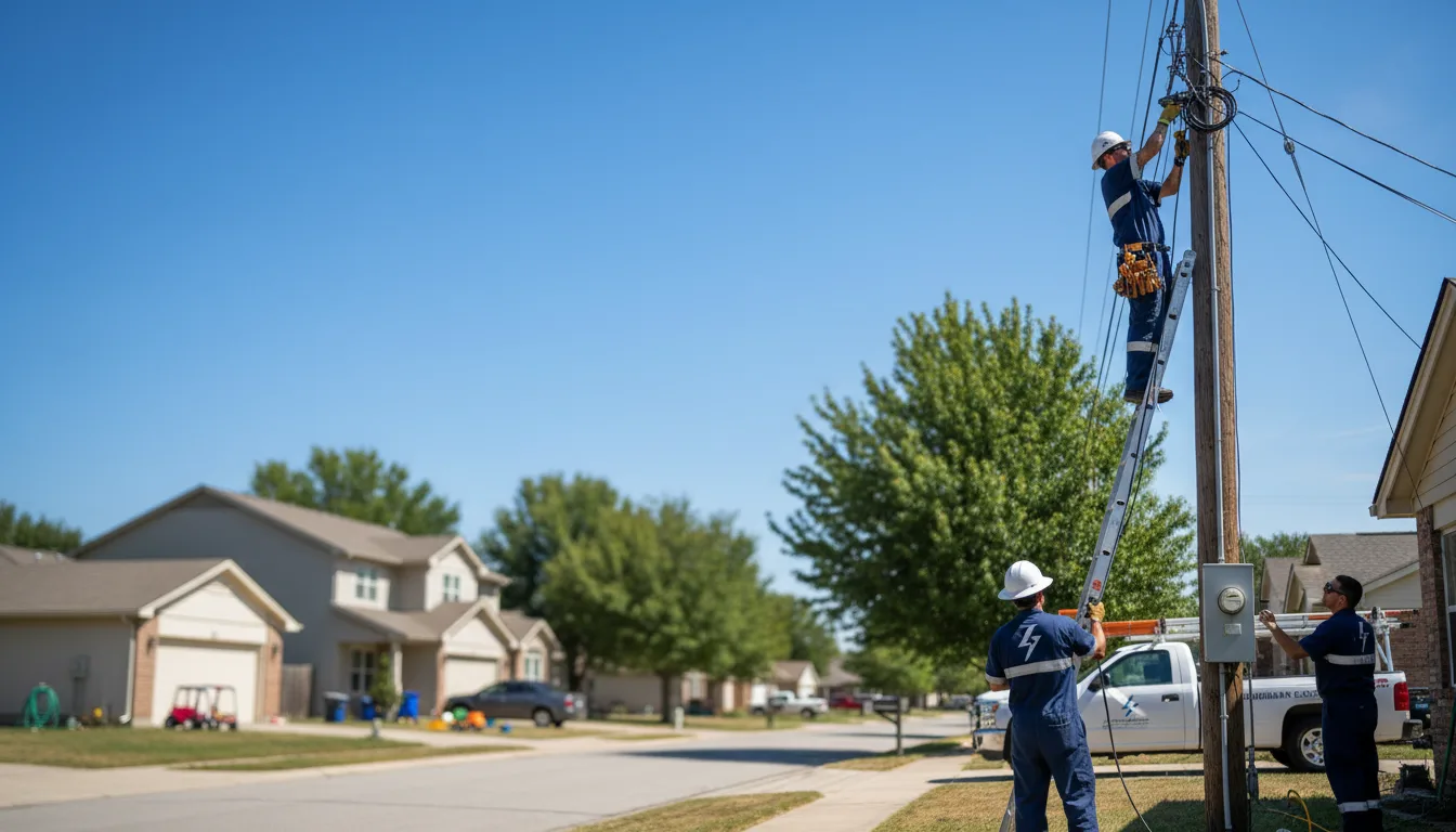 Residential electrician providing installation services in Jamestown, KS